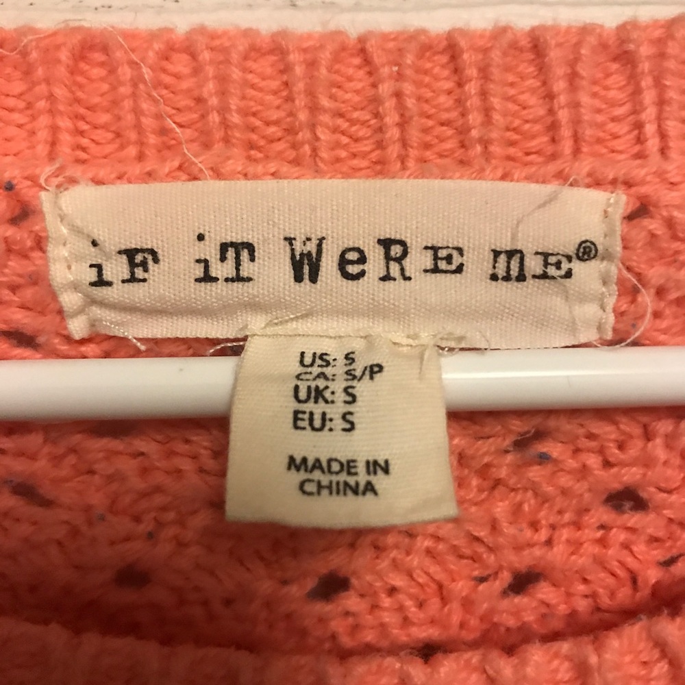 If it Were Me Sweater size small